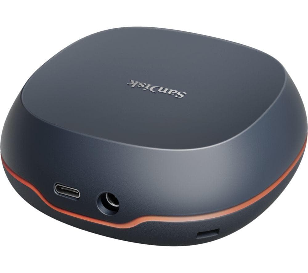SANDISK Desk Drive Portable External SSD - 4 TB, Black, Black