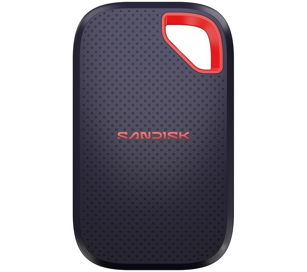 SANDISK Extreme PRO Portable External SSD - 2 TB, Black, Black
