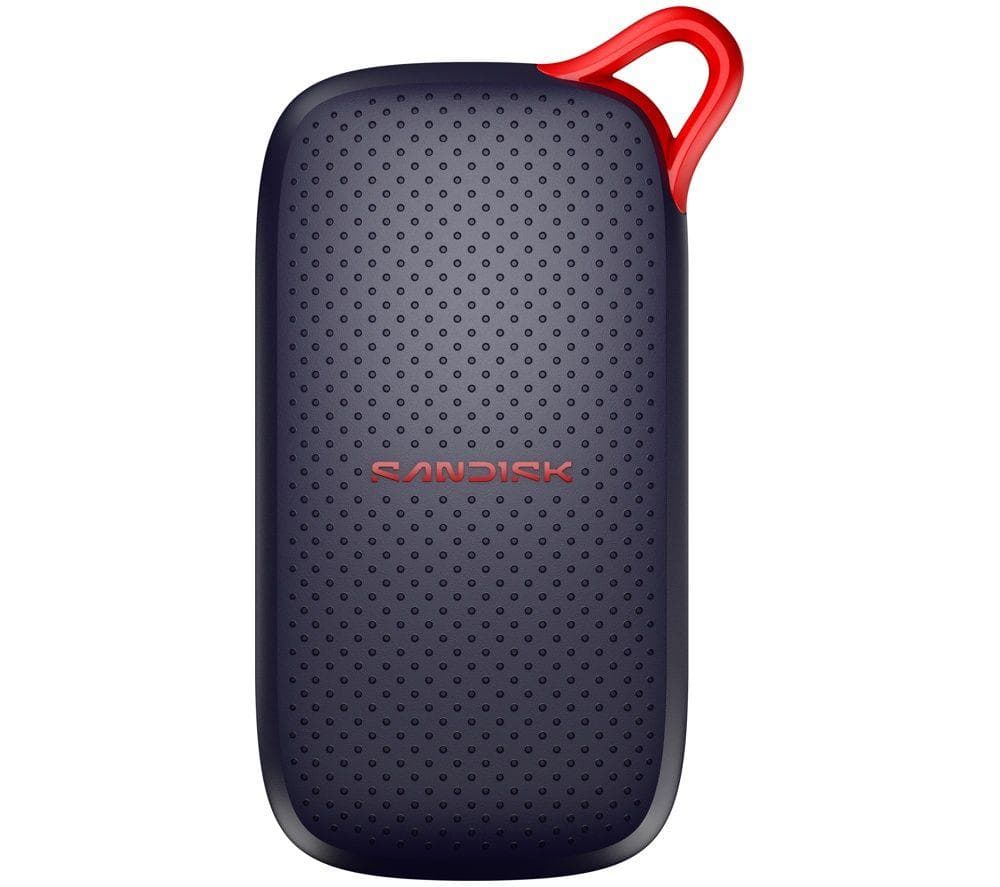 SANDISK SDSSDE31-1T00-G25 Portable External SSD - 1 TB, Black, Black