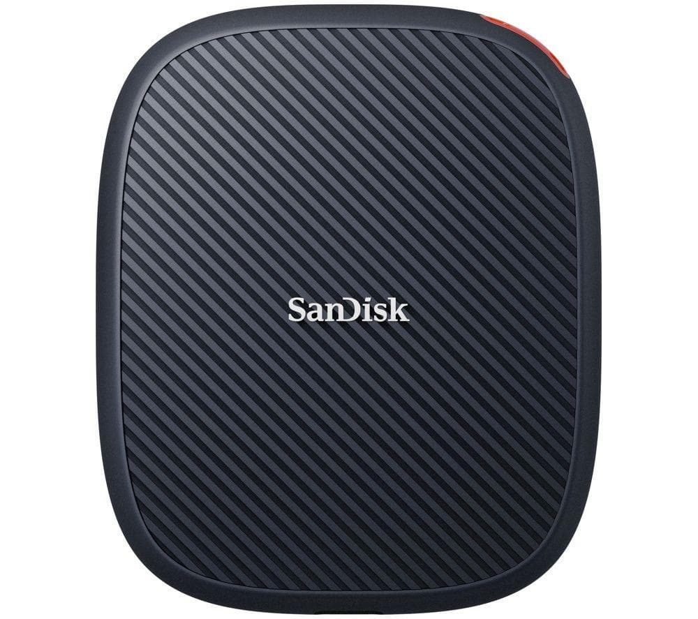 SANDISK SDSSDE62M-1T00-G25 Portable External SSD - 1 TB, Black, Black