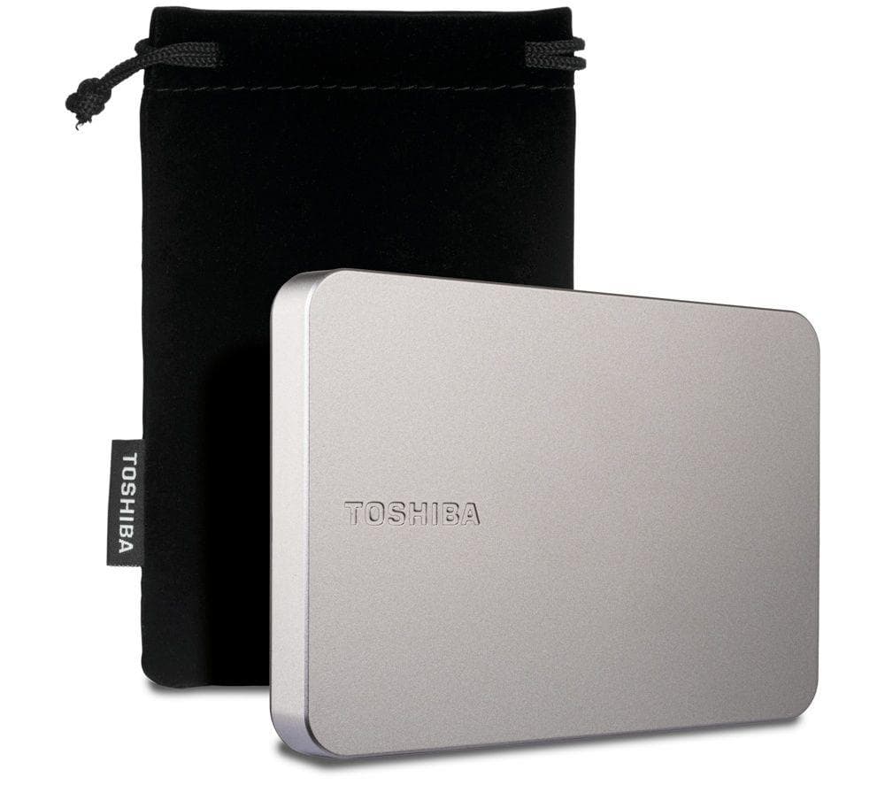 TOSHIBA Canvio Flex Portable Hard drive - 2 TB, Silver, Silver/Grey