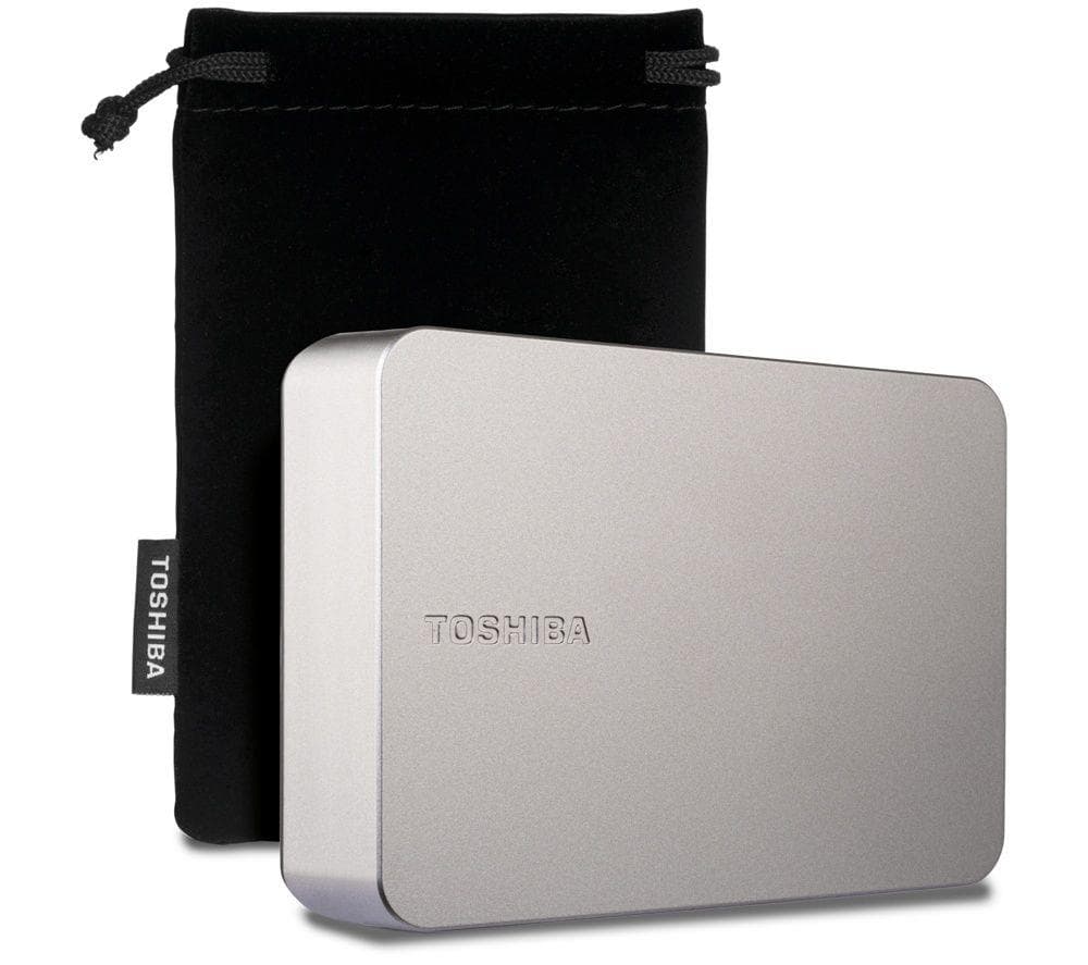 TOSHIBA Canvio Flex Portable Hard drive - 4 TB, Silver, Silver/Grey