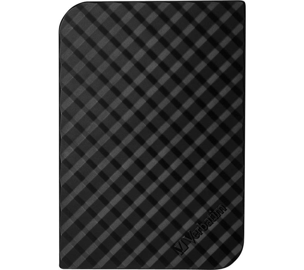 VERBATIM Store 'n' Save Portable Hard Drive - 2 TB, Black, Black