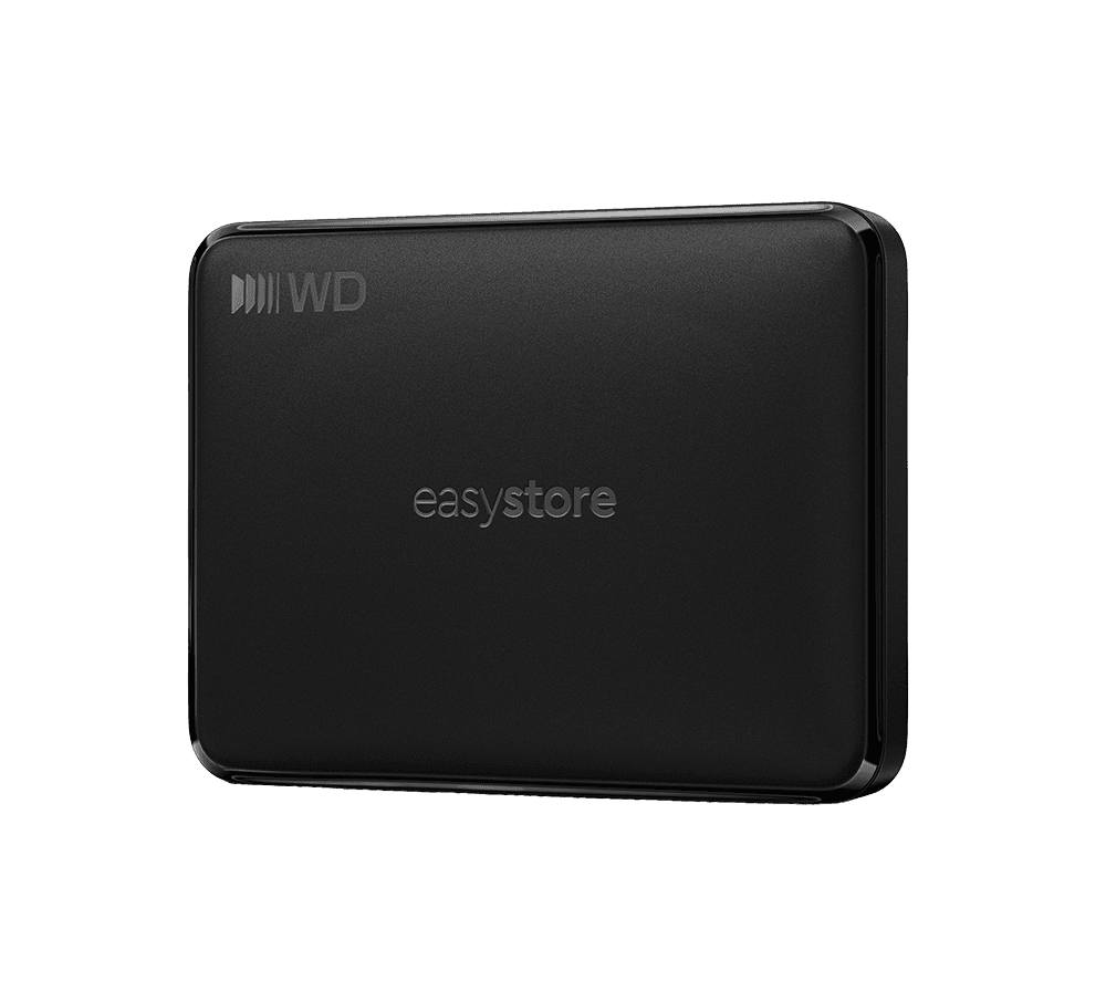 WD Easystore Portable Hard Drive - 5 TB, Black, Black