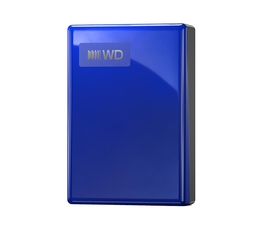 WD My Passport Portable Hard Drive - 2 TB, Blue, Blue