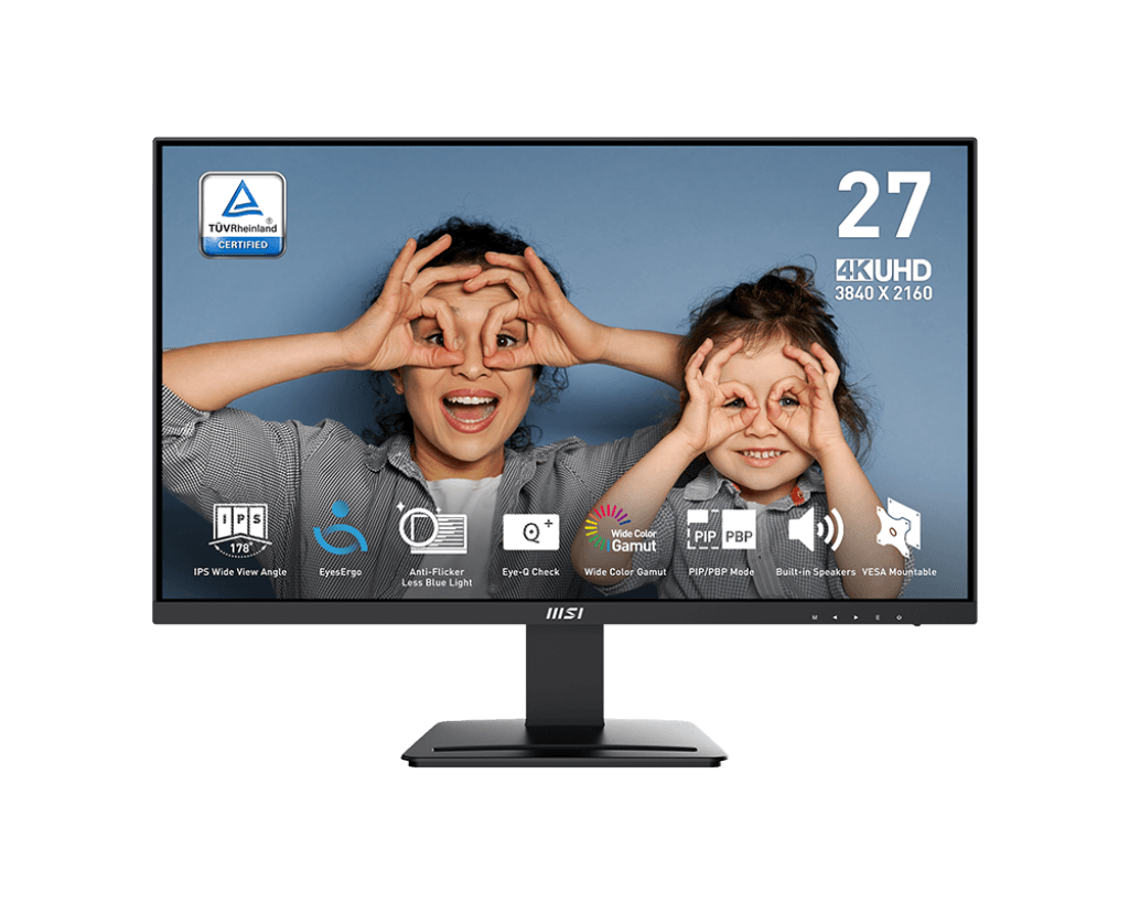 MSI PRO MP273U 4K Ultra HD 27" IPS Monitor - Black