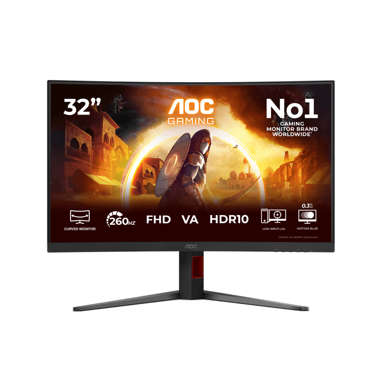 AOC G4 C32G4Z 32" VA Full HD 260Hz 0.3ms Curved Gaming Monitor