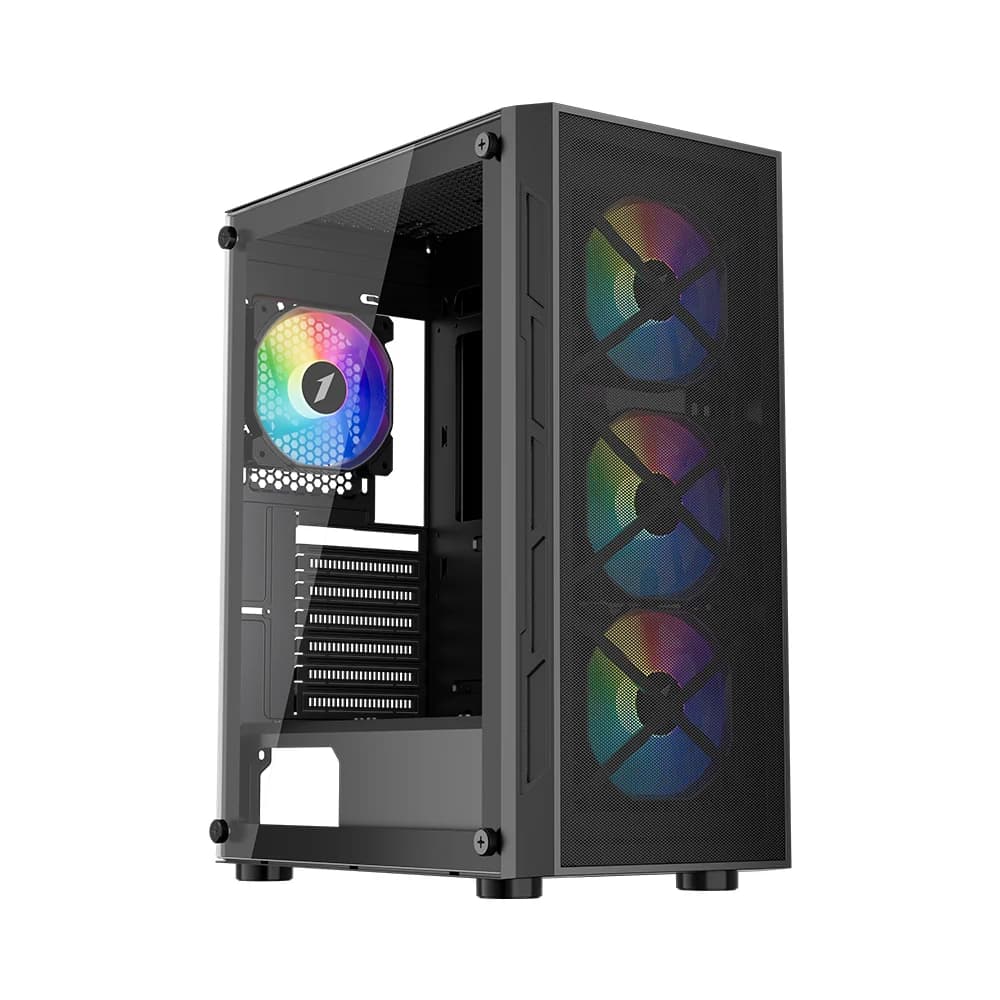 1st Player FireBase XP Mid Tower ATX Case in Black