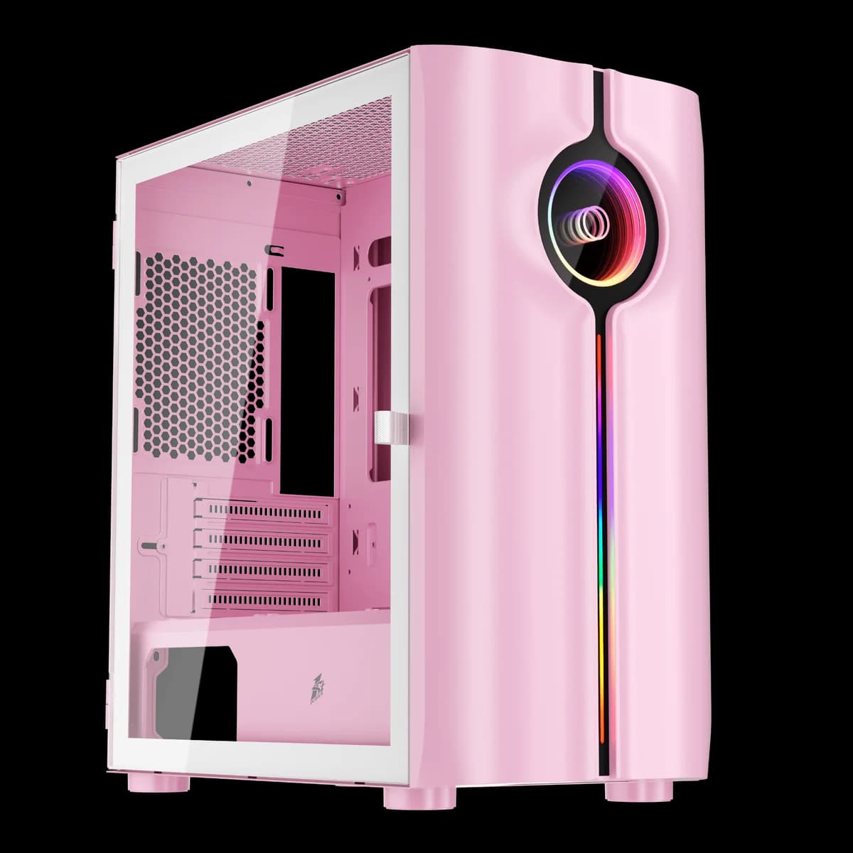 1st Player IS3 Mid Tower Micro ATX Case in Pink