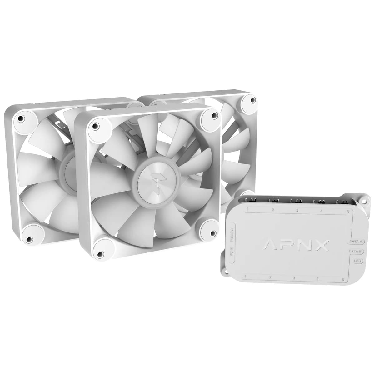 APNX FP1-R Performance ARGB 120mm PWM Triple Fan Pack - White