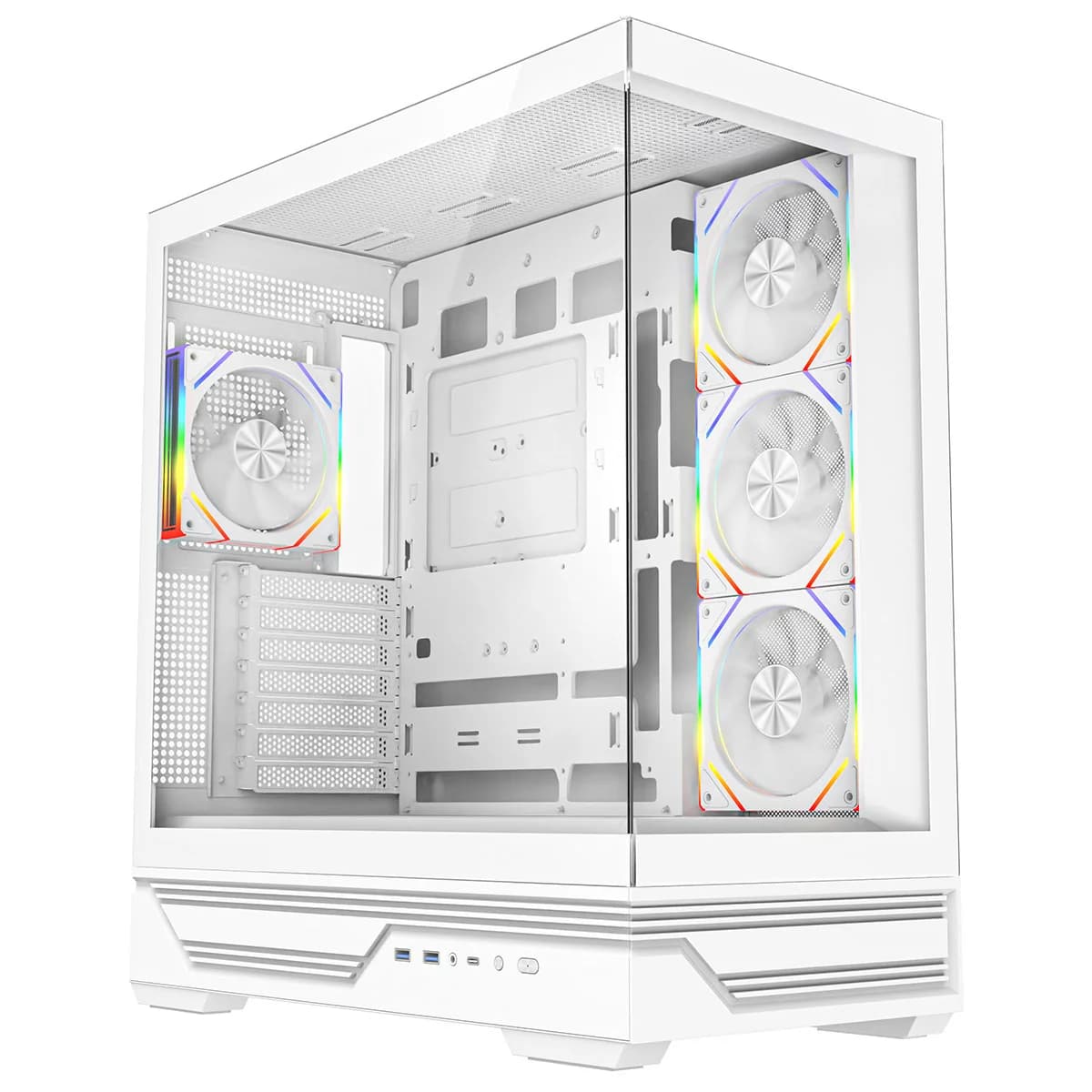 CiT Destiny ATX Mid Tower Gaming Case in White
