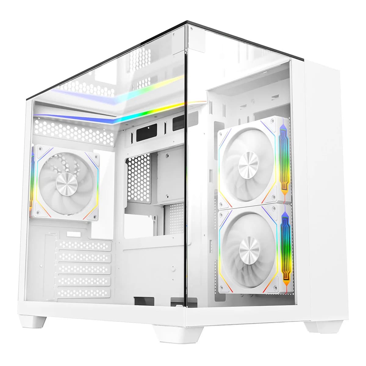 CiT Eclipse mATX Mid Tower Gaming Case in White