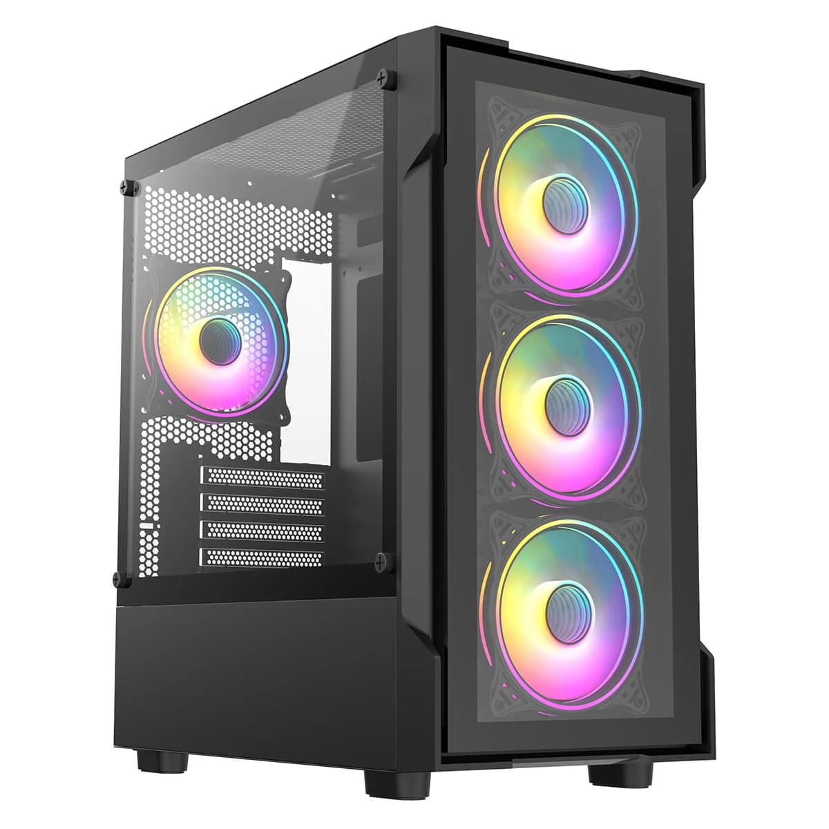 CiT Tornado mATX Mid Tower Gaming Case in Black