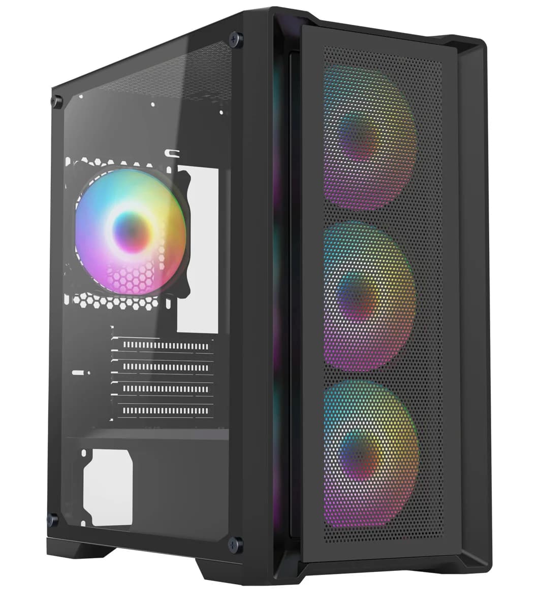 CiT Vento Mid Tower Gaming Case in Black