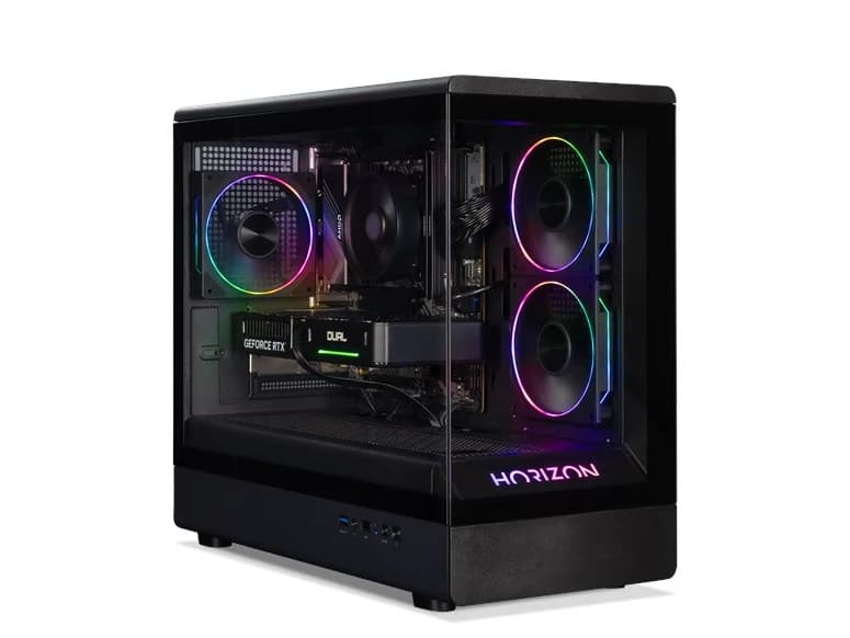 Horizon Pro Mid Tower mATX Gaming Case in Black