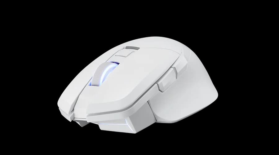 PowerColor ALPHYN AM10 White Optical Wired/Wireless Gaming Mouse
