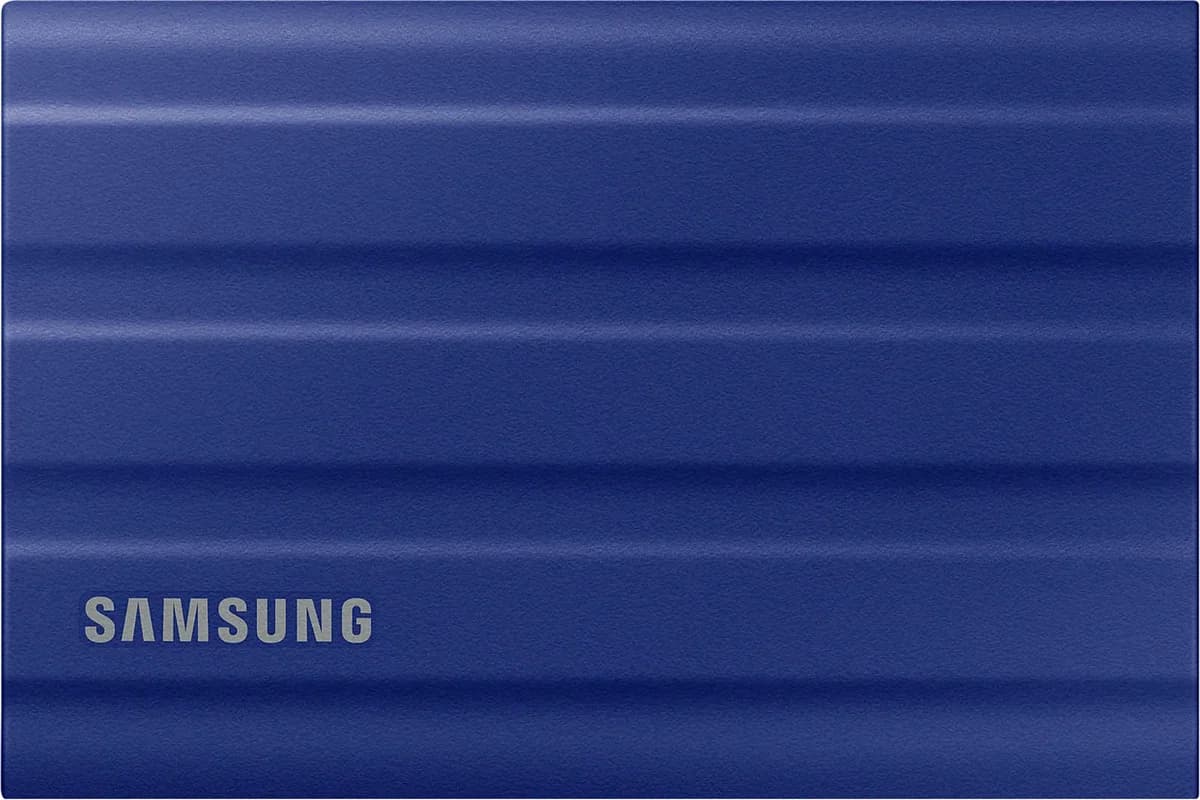 Samsung T7 Shield 1TB Portable SSD, USB 3.2 Gen 2. Blue