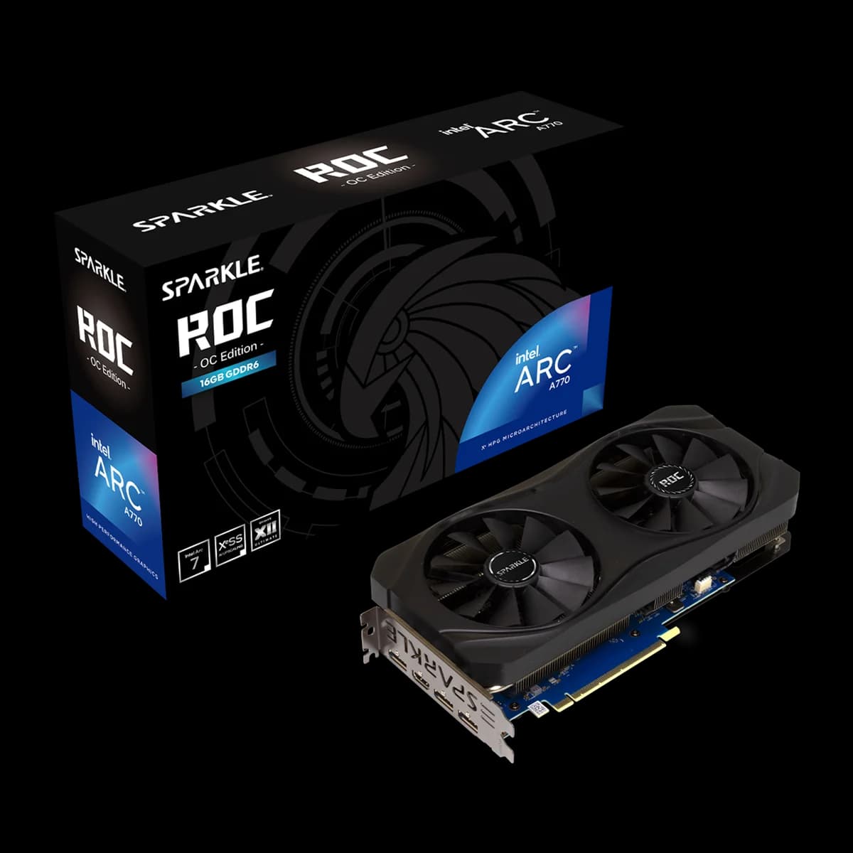 Sparkle Intel ARC A770 ROC OC Edition 16GB GDDR6 Graphics Card