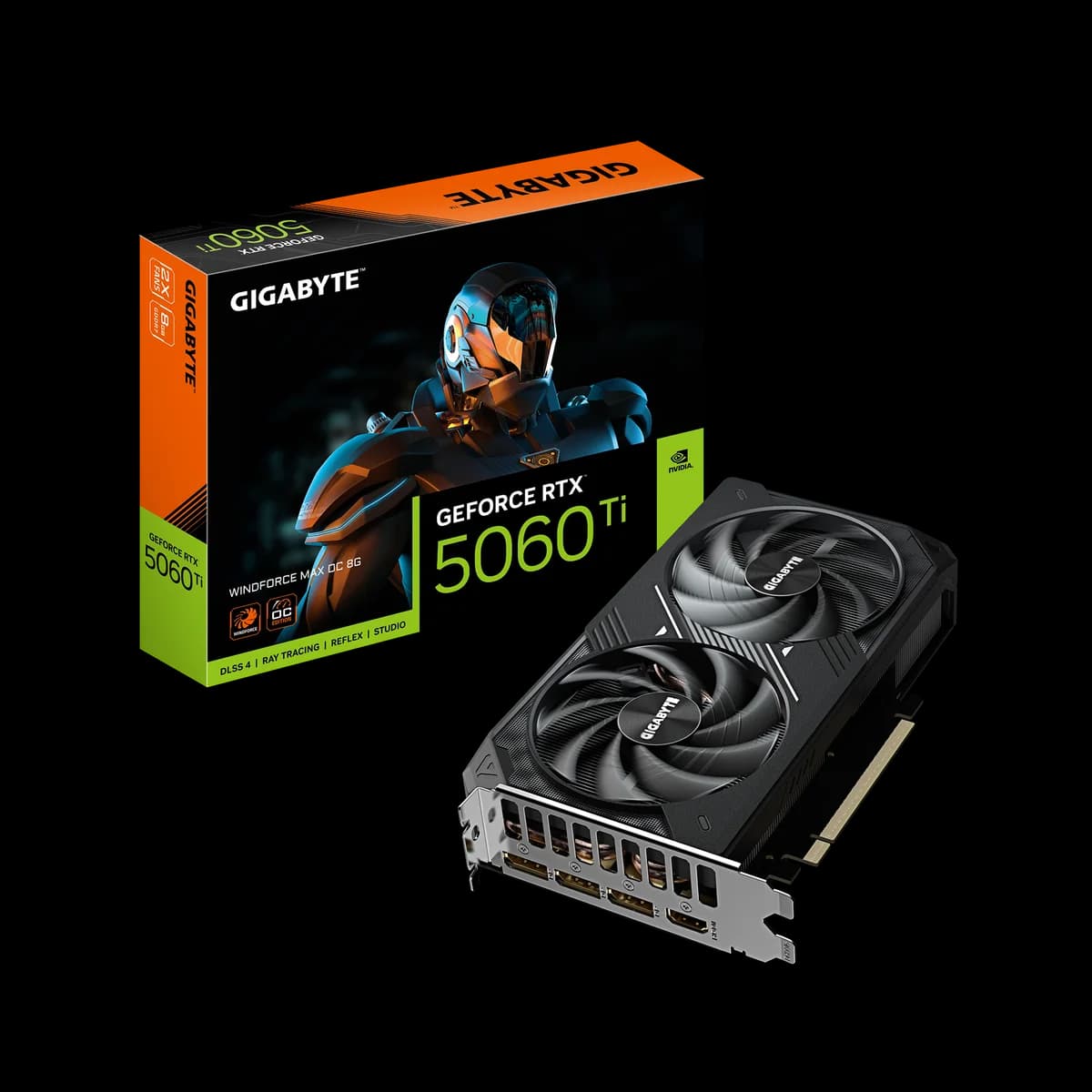 Gigabyte GeForce RTX 5060 Ti WINDFORCE MAX OC 8GB PCI-Express Graphics Card