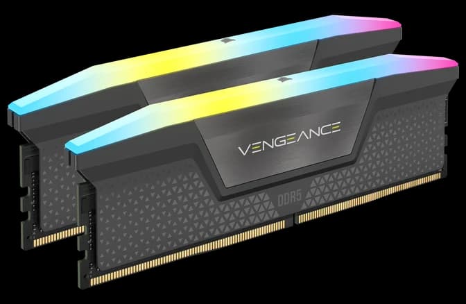 Corsair Vengeance RGB EXPO/XMP 16GB (2X8GB) DDR5 C36 6000MHz Dual Channel Kit - Grey