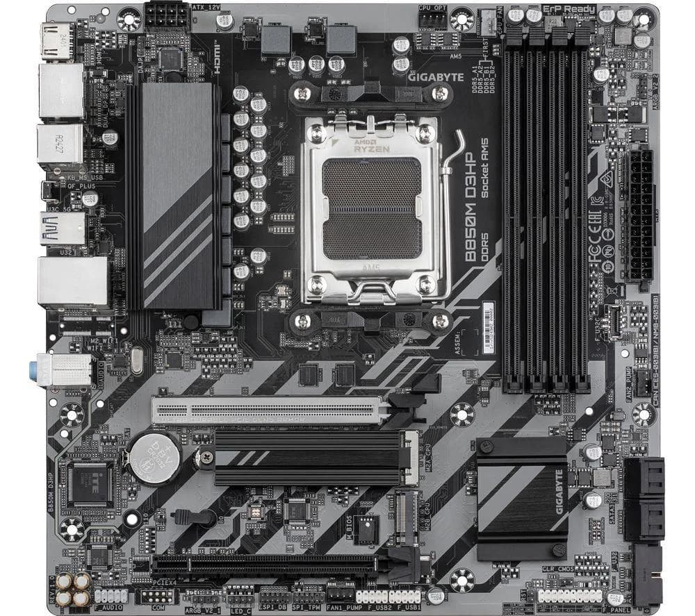 Gigabyte B850M D3HP AMD Ryzen AM5 DDR5 mATX Motherboard
