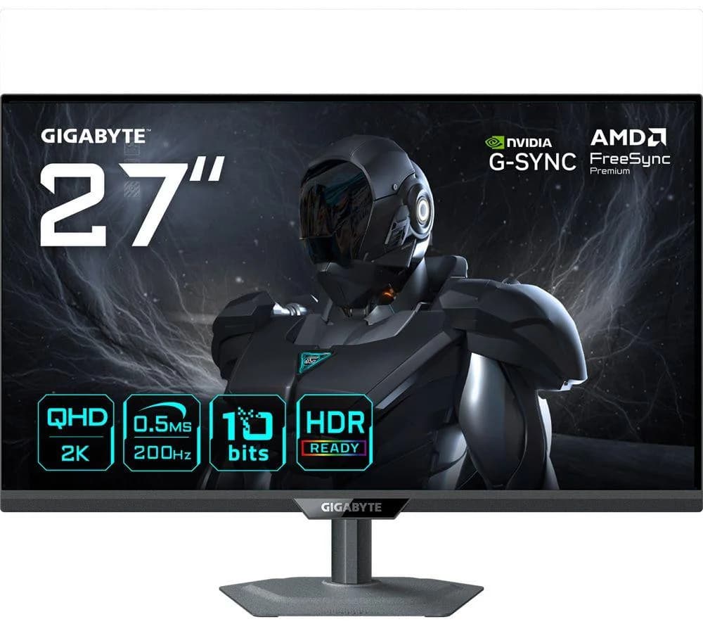 GIGABYTE G27Q20 Quad HD 27" IPS LCD Gaming Monitor - Black