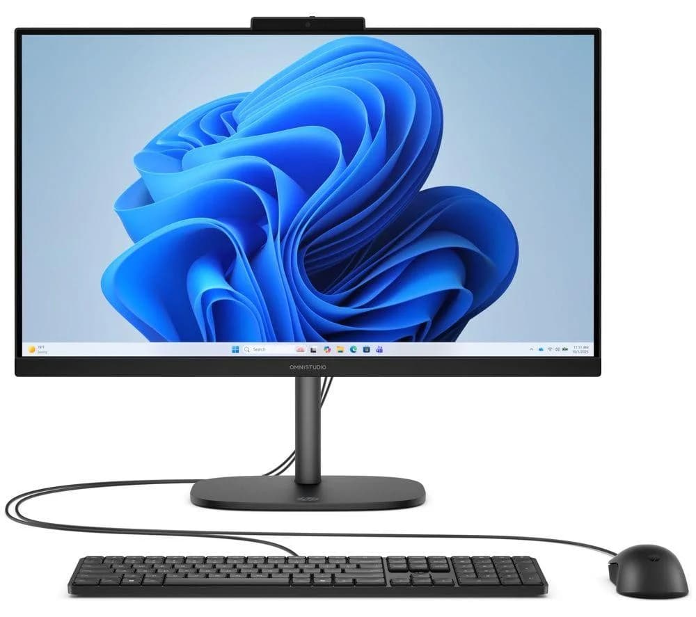 HP OmniStudio 24-cw0010na 23.8" All-in-One PC - AMD Ryzen AI 7, 512 GB SSD, Black