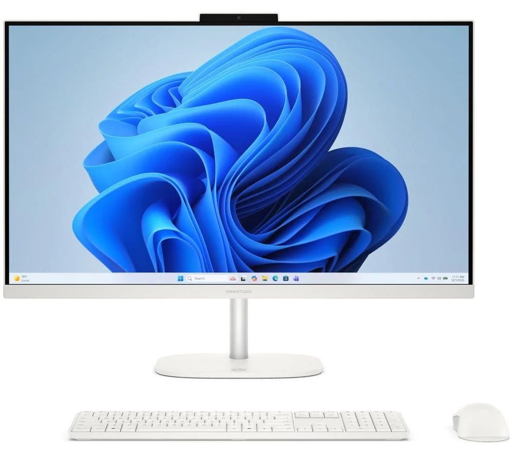 HP OmniStudio 27-cu0005na 27" All-in-One PC - Intel Core Ultra 3, 512 GB SSD, White