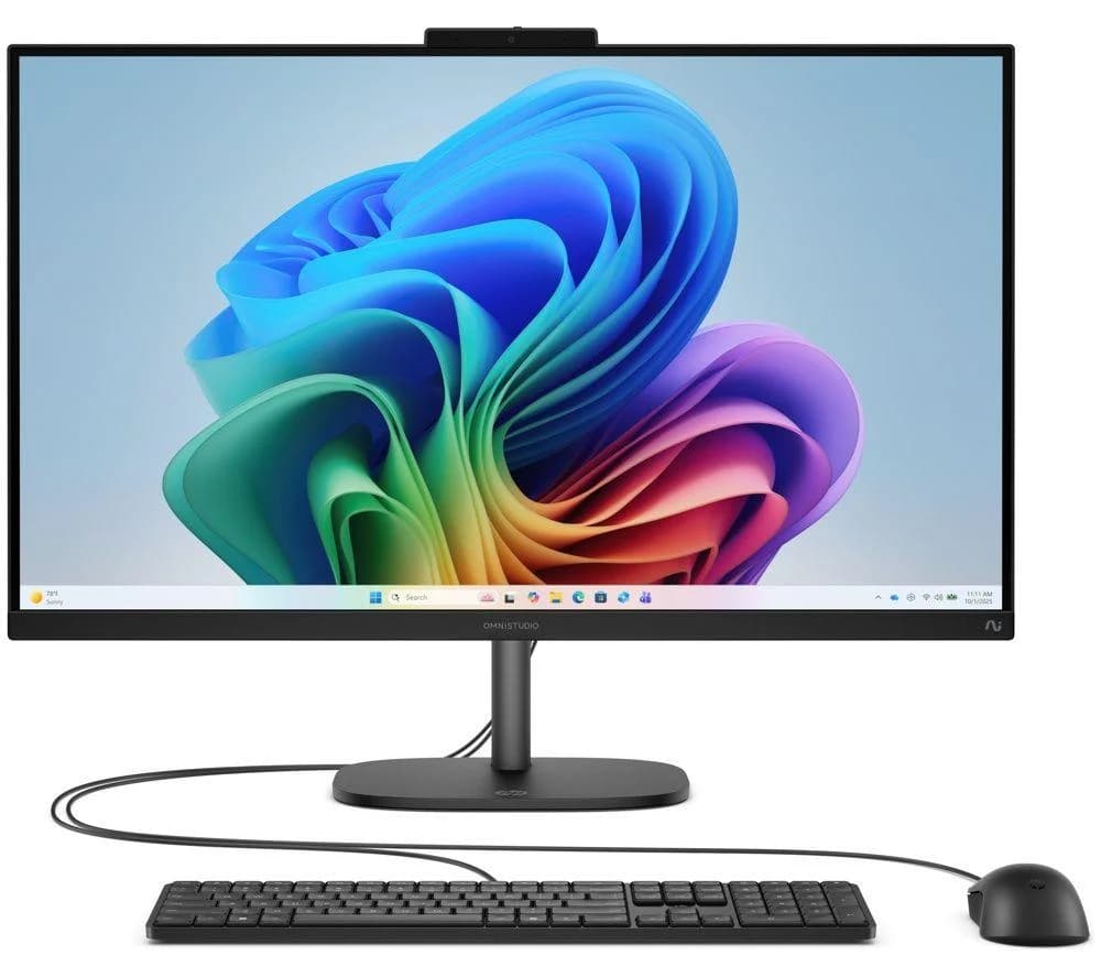 HP OmniStudio 27-cv0001na 27" All-in-One PC - AMD Ryzen 5, 512 GB SSD, Black