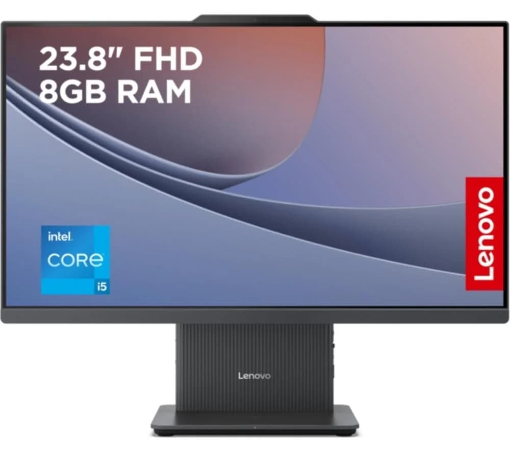 LENOVO IdeaCentre AIO 23.8" All-in-One PC - Intel Core i5, 512 GB SSD, Grey, Silver/Grey