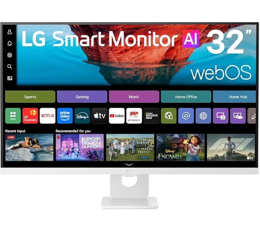 LG 32U721SB-W.AEK 4K Ultra HD 31.5" VA Smart Monitor - White