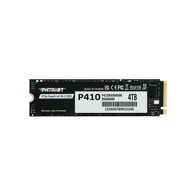Patriot P410 4TB SSD NVME M.2 2280 PCIe 4.0 Solid State Drive