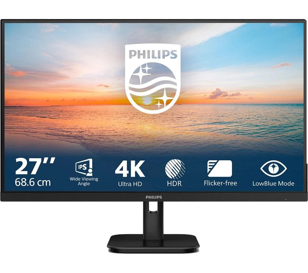 Philips Brilliance 27E3U7903 27" 5K Ultra HD IPS 70Hz 4ms USB-C HDR600 Height Adjustable Monitor with Speakers and Webcam