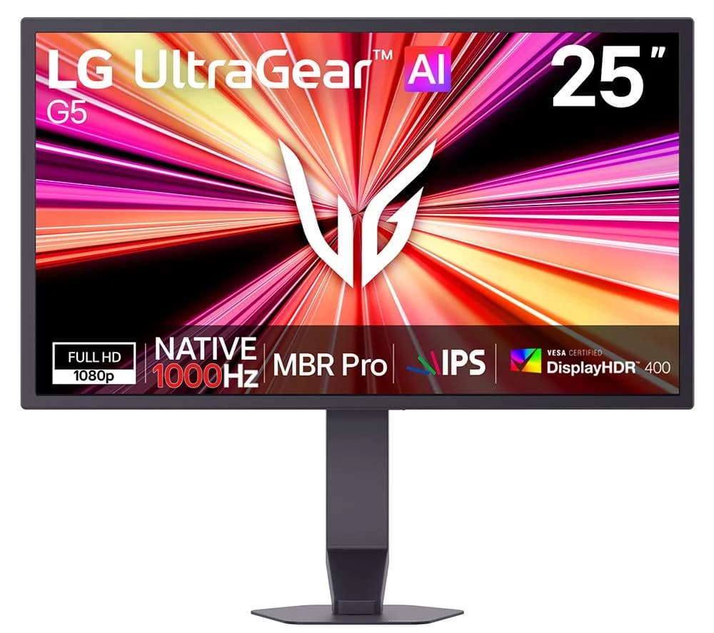 LG UltraGear G5 25G590B-B.AEK Full HD 25" IPS Gaming Monitor - Purple & Dark Grey, Silver/Grey,Purple