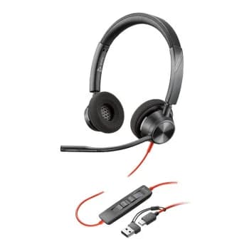 Poly Blackwire 3320 Stereo Microsoft Teams Certified USB-C Headset
