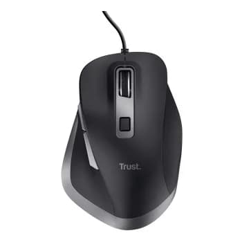 Trust Fyda Right-hand Wired Optical 5000 DPI Mouse - Black