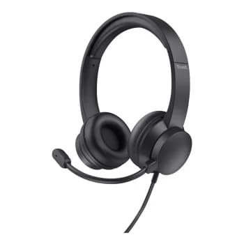 Trust HS-150 Wired On-Ear Stereo Headset - Black