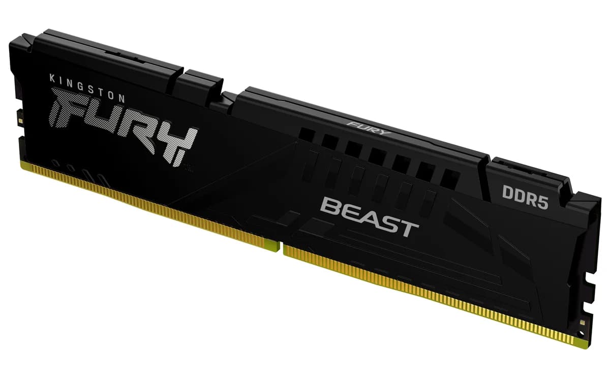 Kingston Fury Beast 32GB (1x32GB) DDR5 5600MT/s CL40 Desktop Memory - Black
