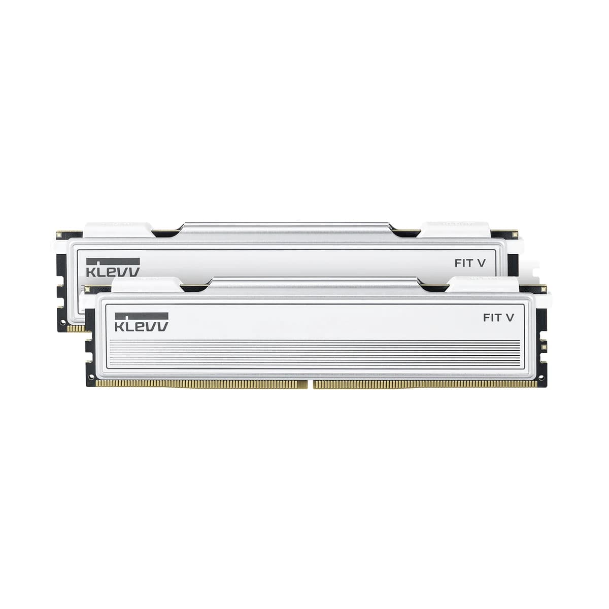 KLEVV FIT V DDR5 32GB (2x 16GB) 6000MHz CL28 Gaming Memory RAM Kit - White - KD5AGU880-60B280F