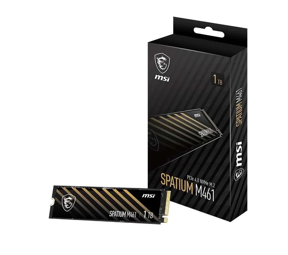 MSI SPATIUM M461 1TB SSD PCIe 4.0 NVMe M.2 Solid State Drive