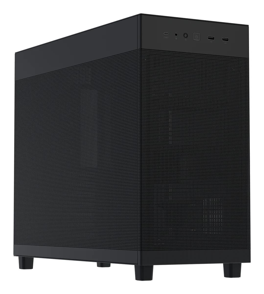 ASUS Prime AP303 Mesh Panel Compact 44L ATX Mid-Tower PC Case - 360mm Radiator, USB-C 20Gbps, GPU Bracket - White