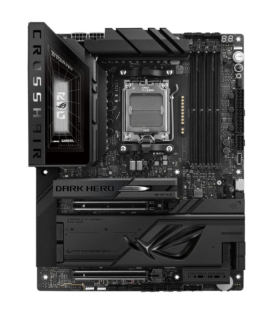 ASUS ROG Crosshair X870E Dark Hero Motherboard – AMD AM5, WiFi 7, PCIe 5.0, DDR5, Premium VRM Cooling, 10Gb LAN, USB4 - 90MB1NT0-M0EAY0