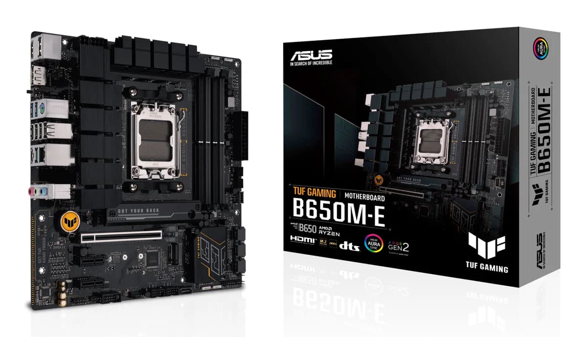 ASUS TUF GAMING B650M-E AMD Ryzen DDR5 Micro ATX Motherboard - Socket AM5