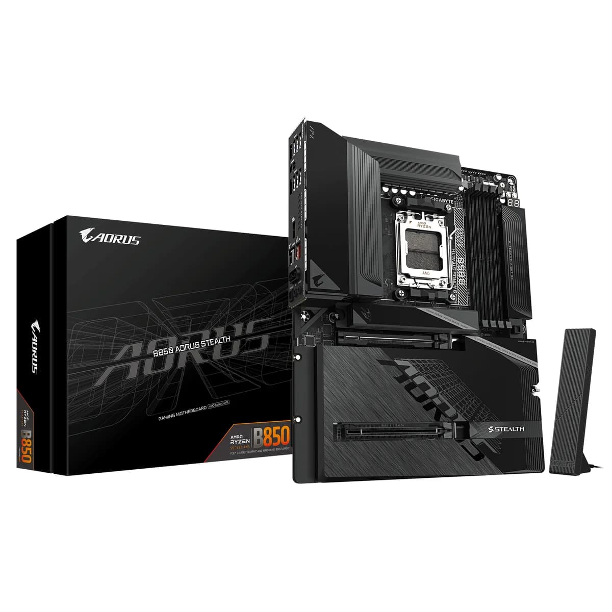 Gigabyte B850 AORUS Stealth AMD AM5 ATX DDR5 Gaming Motherboard