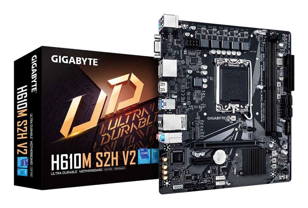 Gigabyte H610M S2H V2 LGA1700 Intel H610 DDR5 Micro-ATX Motherboard