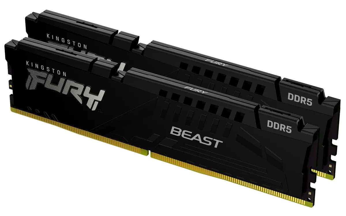 Kingston FURY Beast 32GB (2x16GB) DDR5 5600MT/s CL36 Memory Kit - Black - KF556C36BBEK2-32