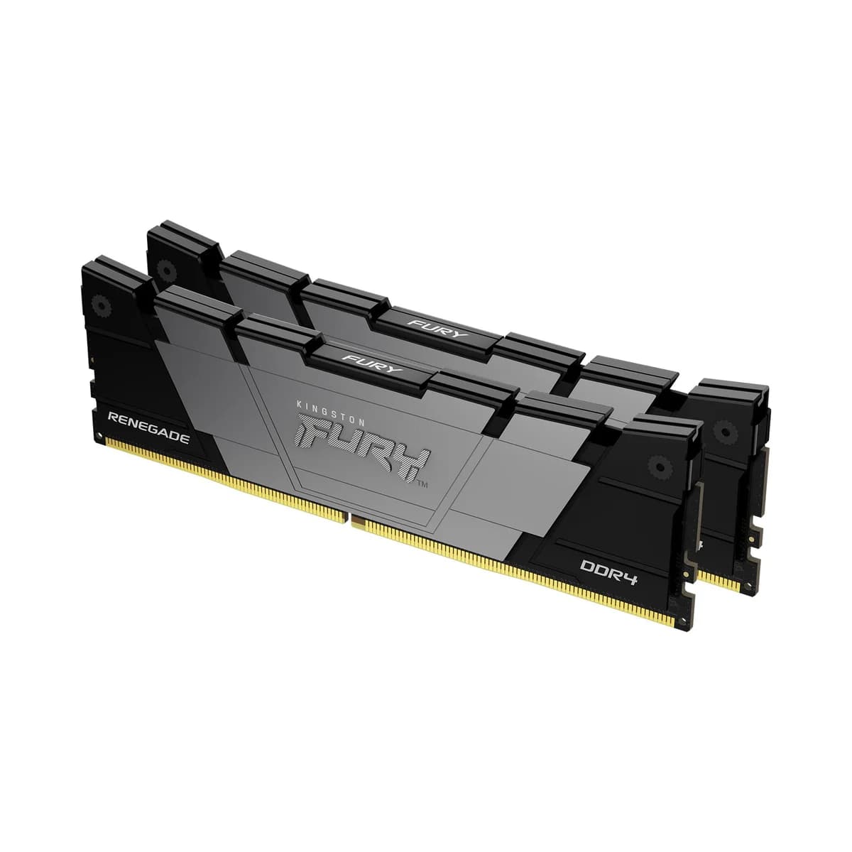 Kingston Fury Renegade 32GB Kit (2 x 16GB), DDR4, 3600MHz, CL16, XMP, DIMM Memory, Black/Grey - KF436C16RB12K2/32