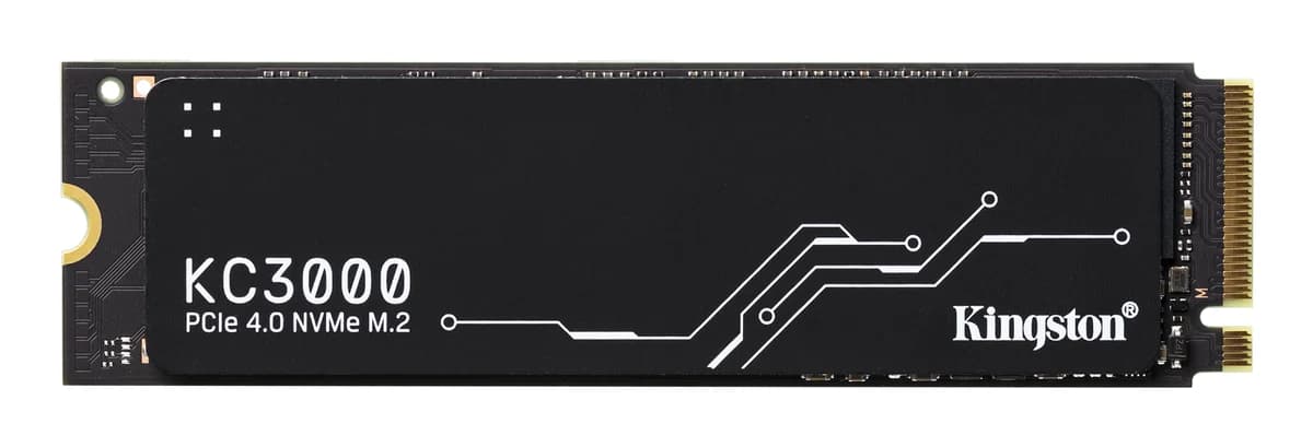 Kingston KC3000 NVMe PCIe 4.0 x4 SSD 512GB M.2 2280 - SKC3000S/512G - Read 7000MB/s, Write 3900MB/s