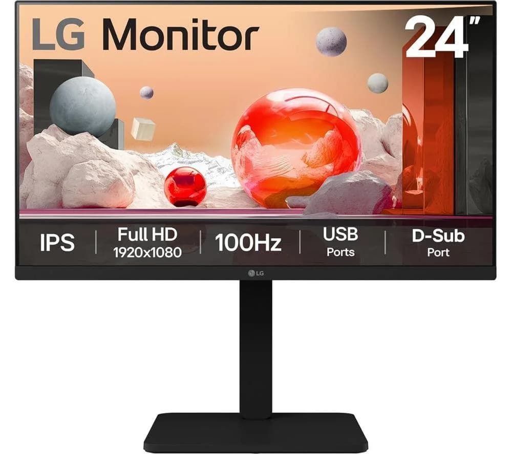 LG 24BA550-B Full HD 24" IPS Monitor - Black