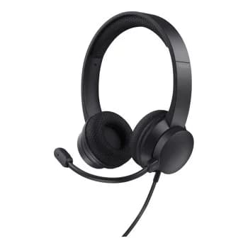 Trust Ayda USB-ENC PC Wired On-Ear Stereo Headset - Black